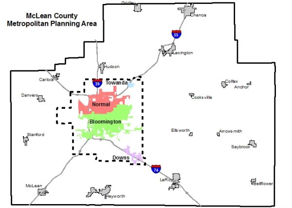McLean County Metropolitan's Planning Area & Communities